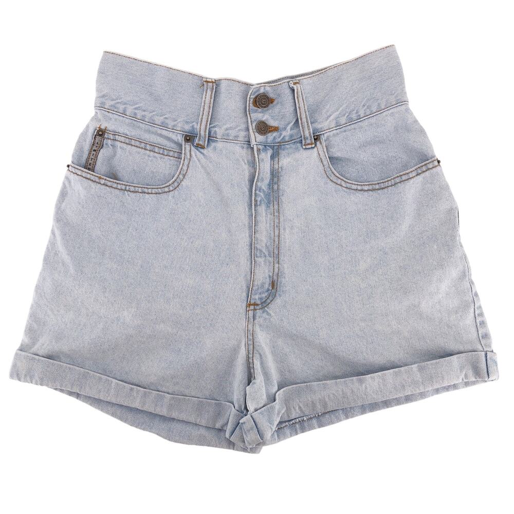 90s super high waisted denim jean shorts 1990s vintage